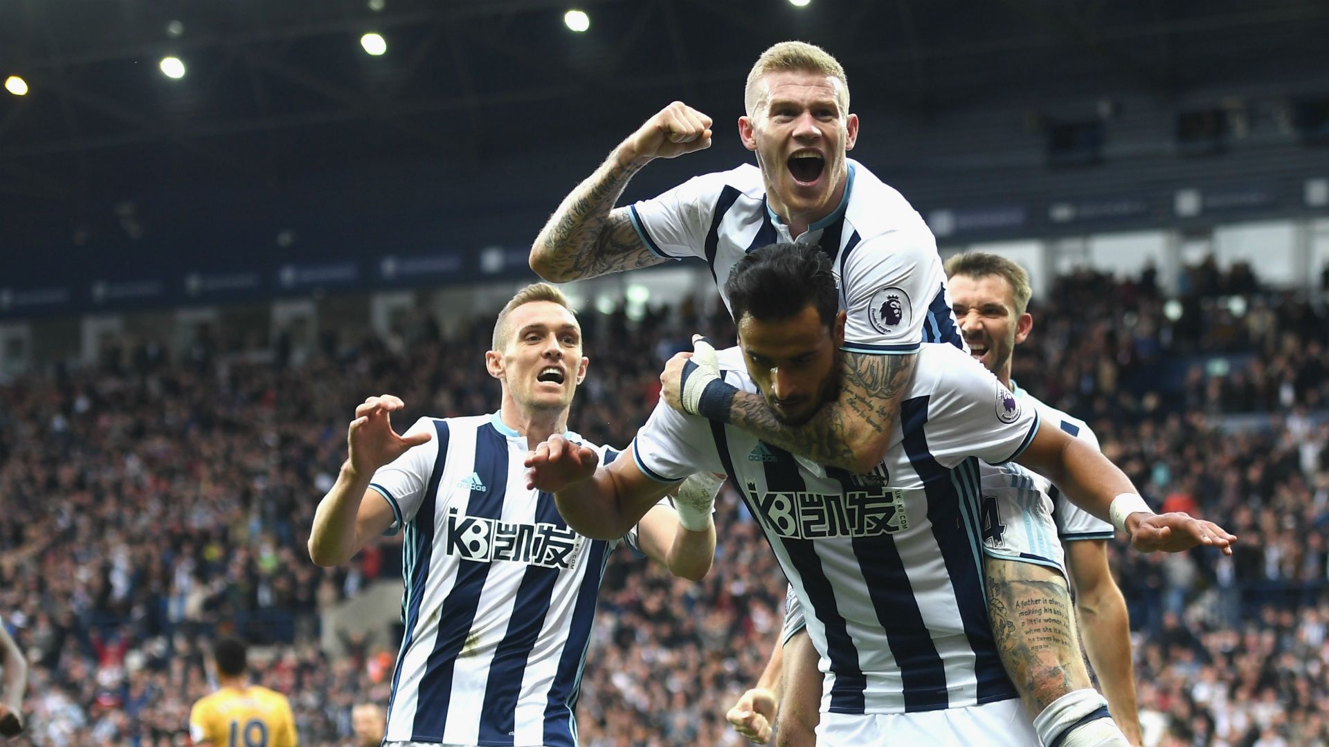 Nacer Chadli James McClean West Bromwich Albion 15102016