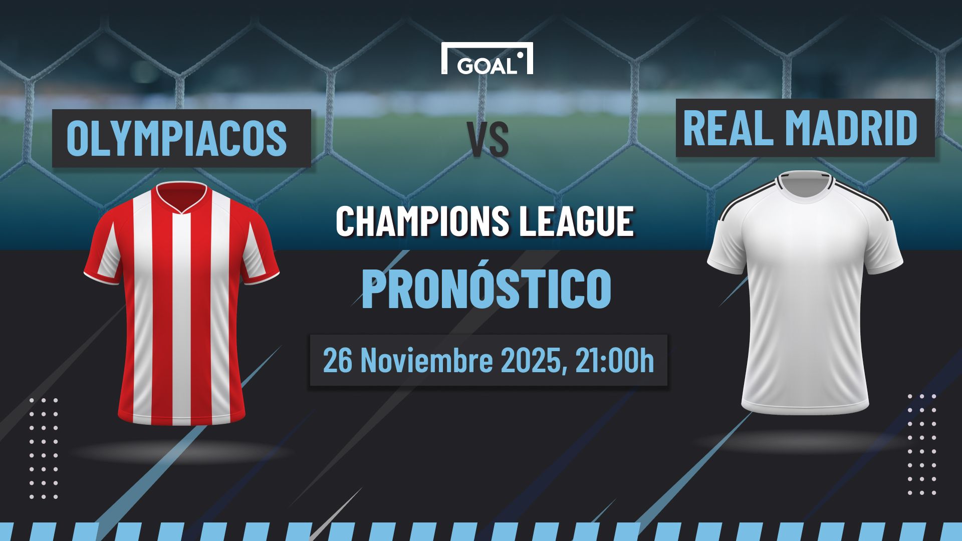 Olympiacos vs Real Madrid Pronóstico y Apuestas Champions League | 26/11/25