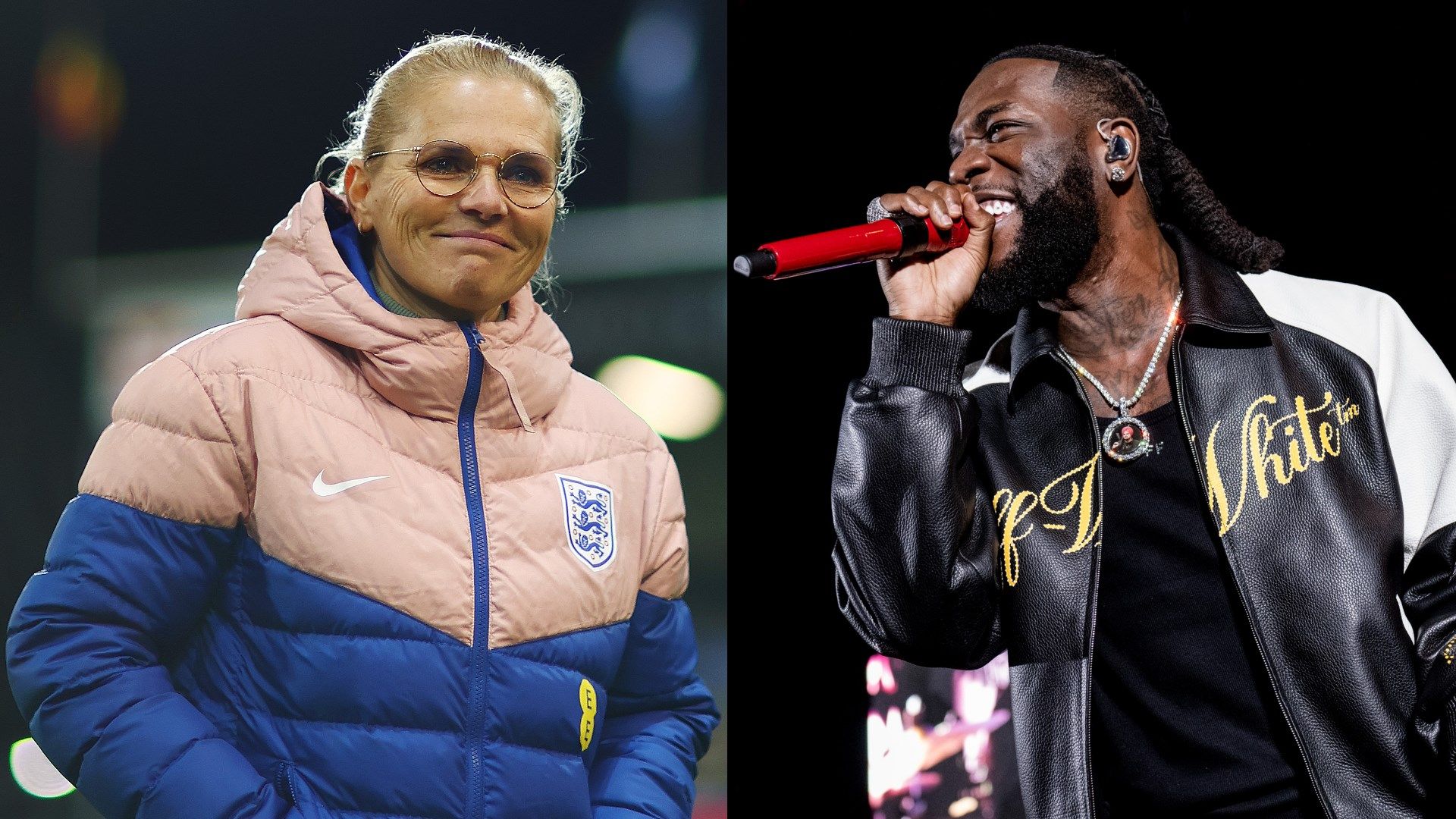 Sarina Wiegman Burna Boy split