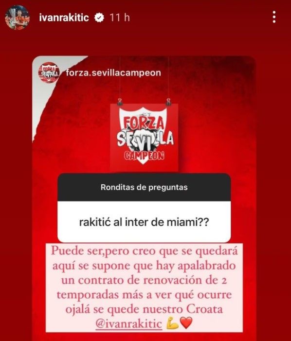 Ivan Rakitic Inter Miami rumour
