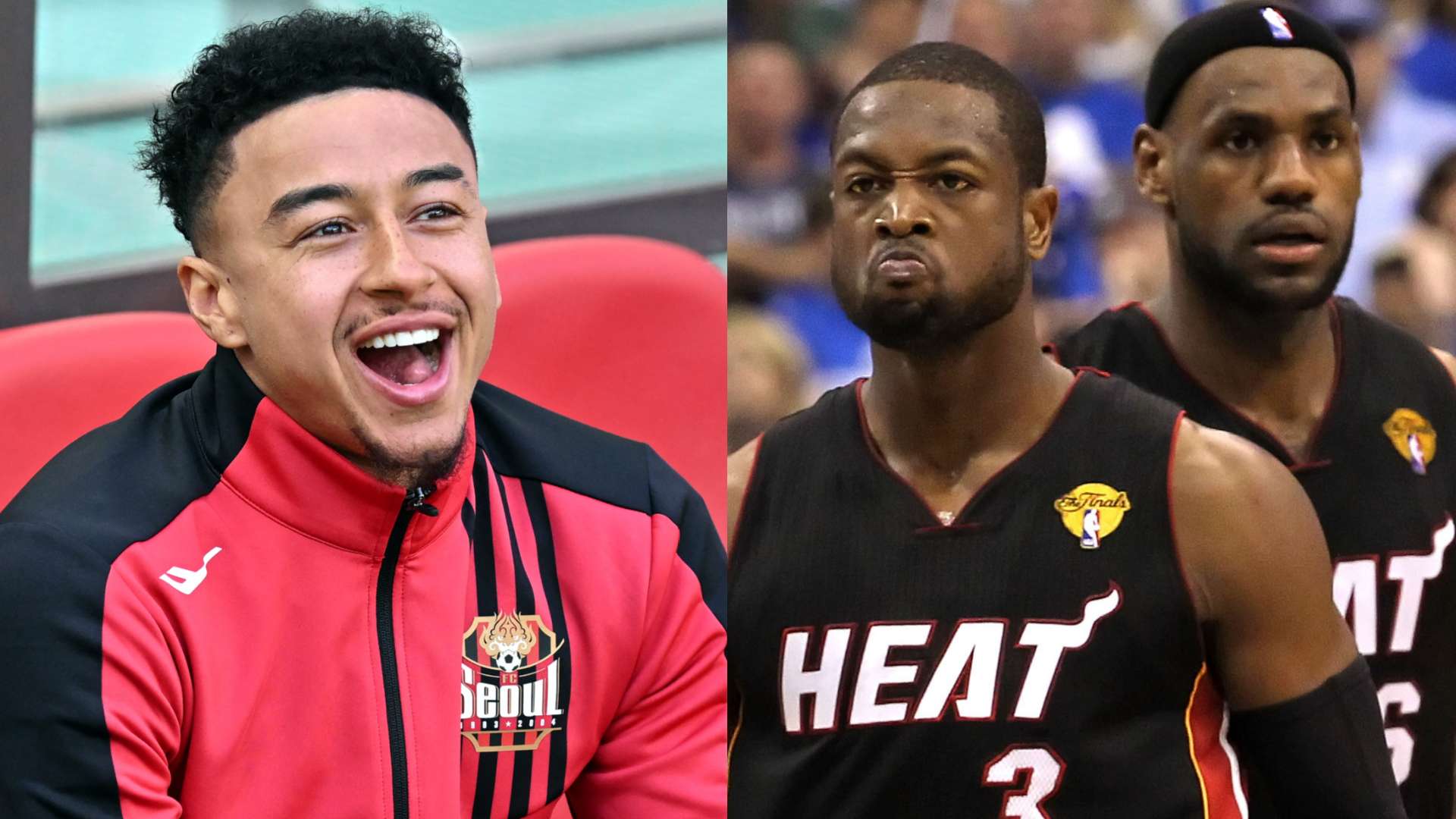 Jesse Lingard LeBron James Dwyane Wade