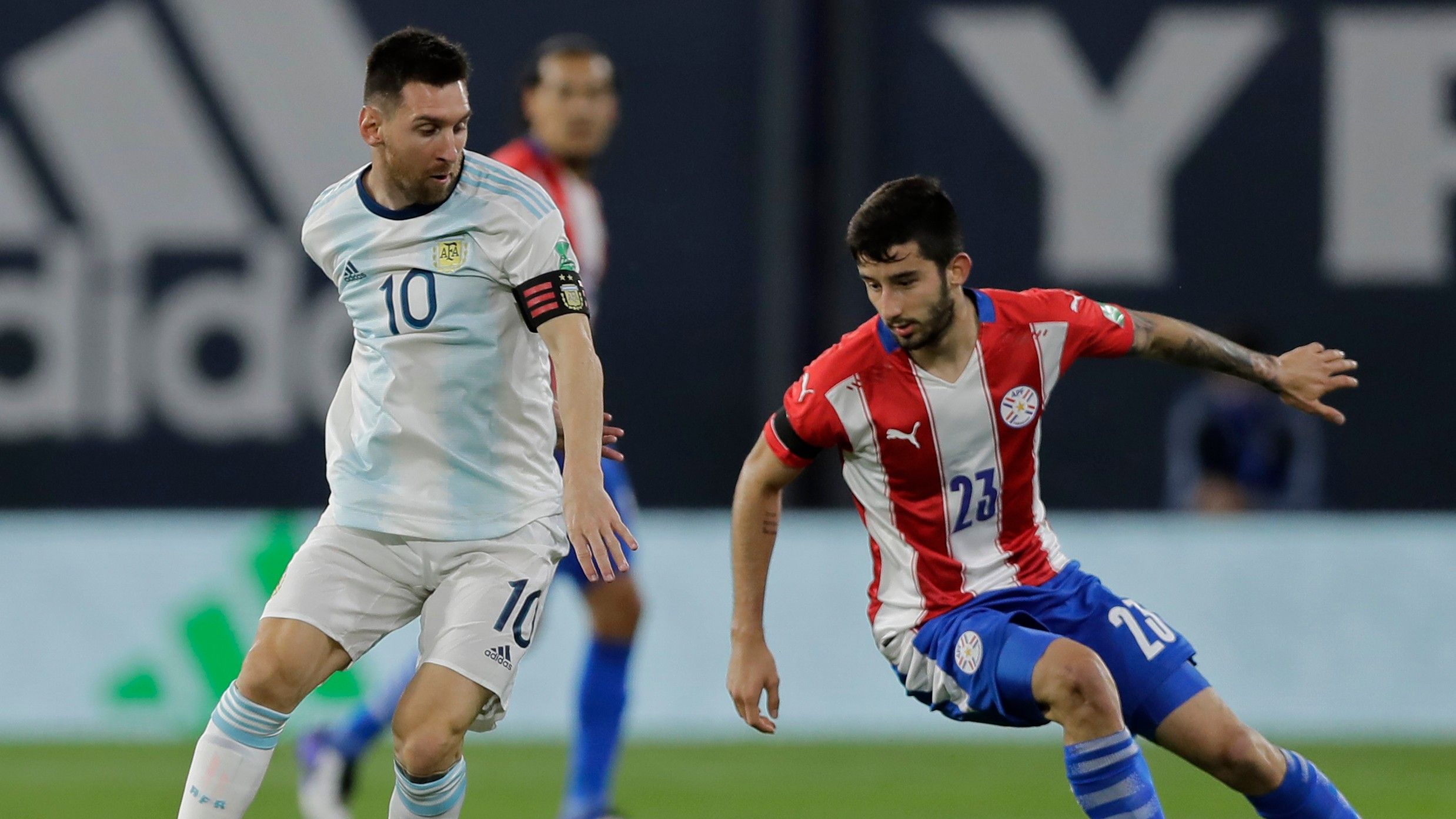 Mathias Villasanti Lionel MessiArgentina Parguay Fecha 3 Eliminatorias Sudamericanas 2020