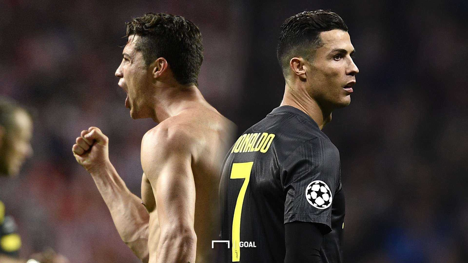 GFX Ronaldo antes e depois