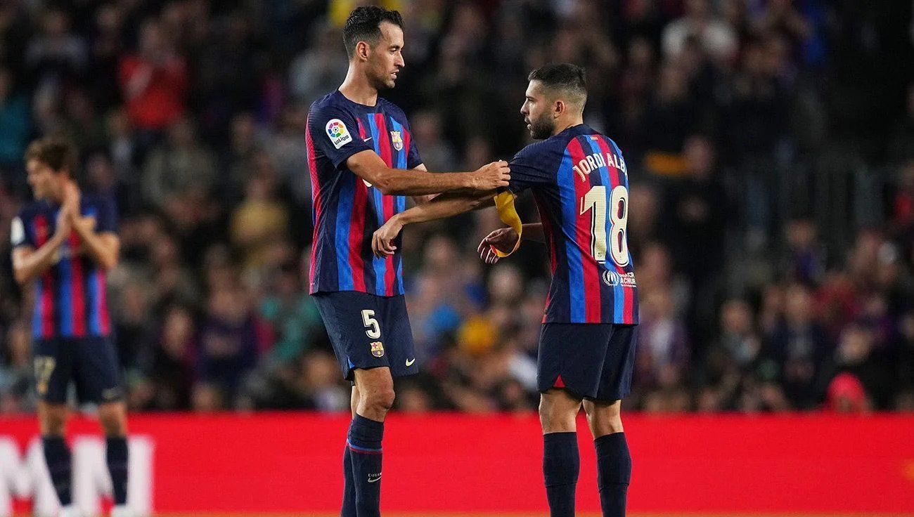 Jordi Alba Sergio Busquets Barcelona