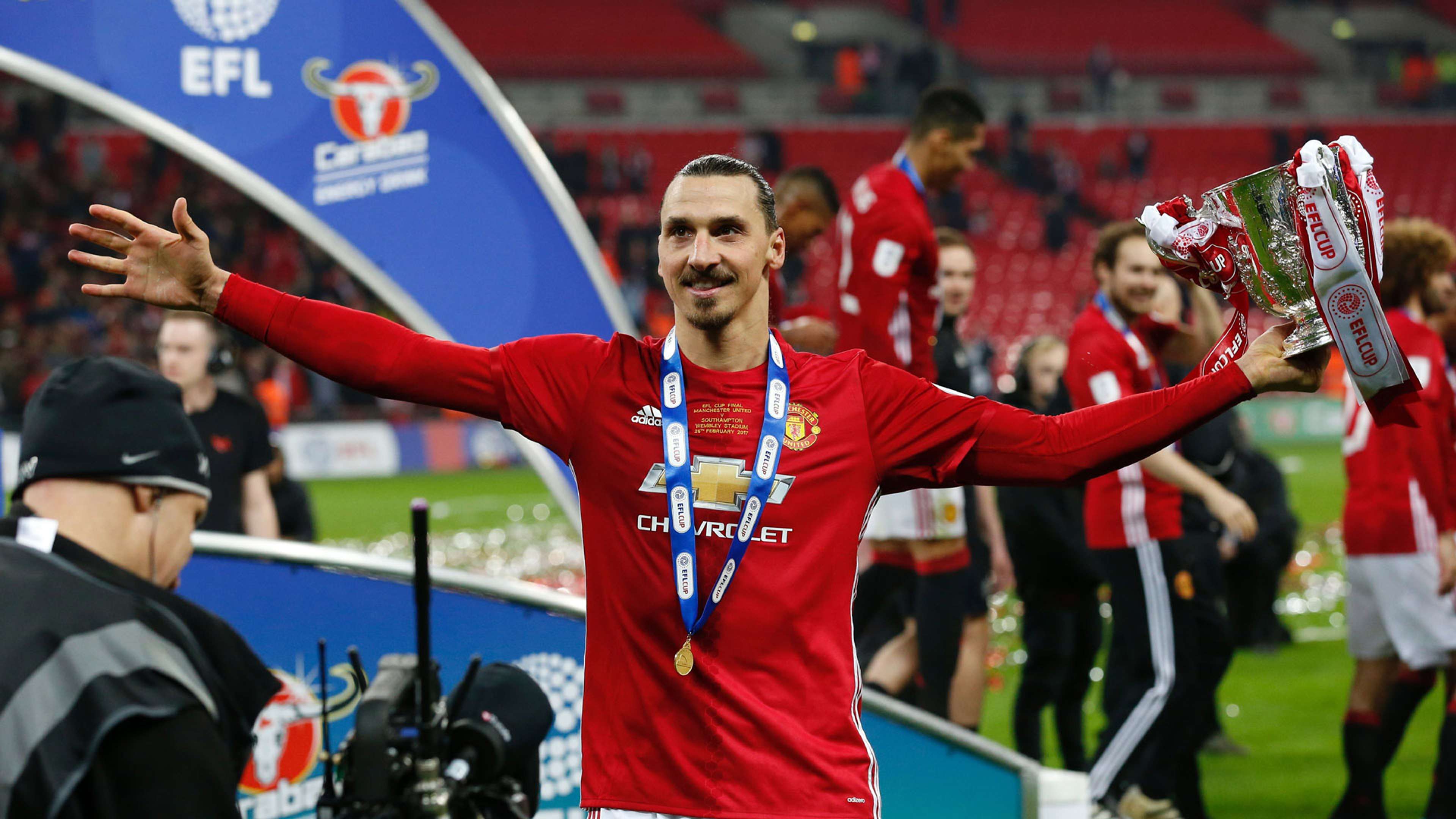 Zlatan Ibrahimovic Manchester United League Cup