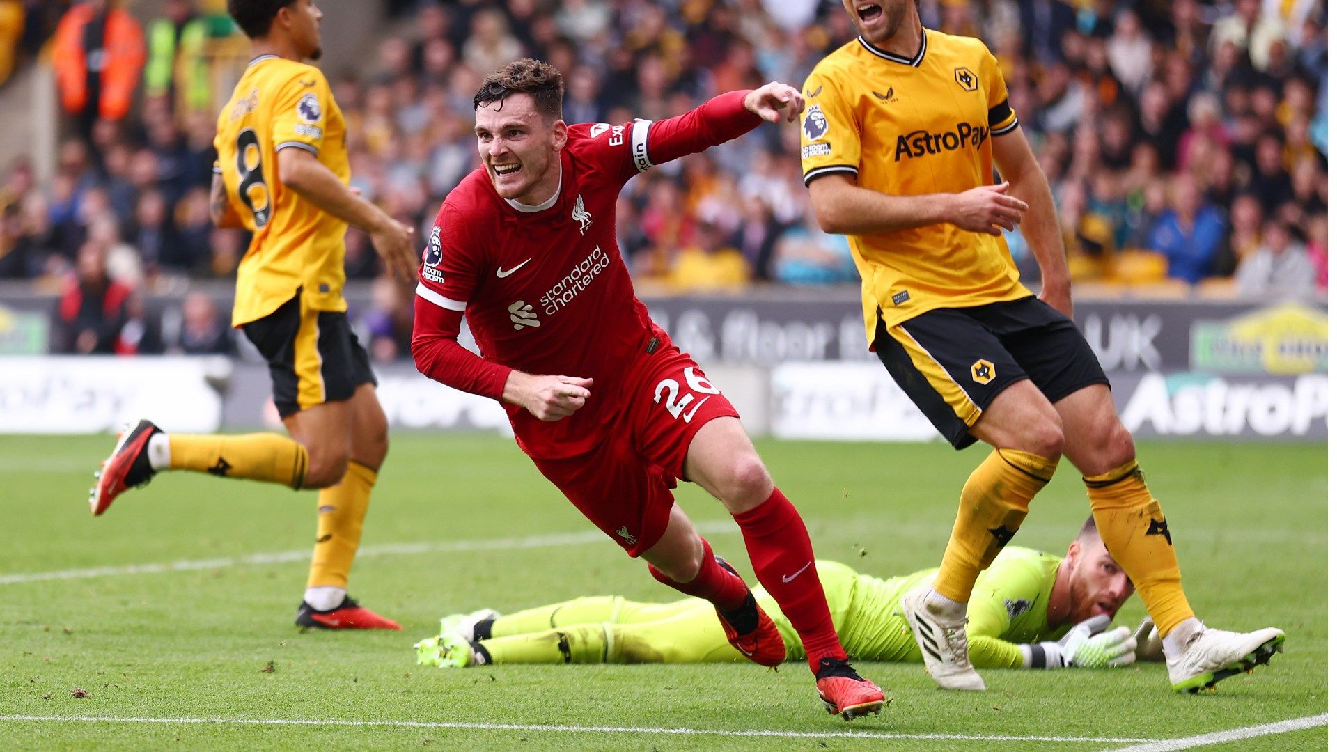 Andy Robertson Liverpool Wolves 2023-24 Premier League