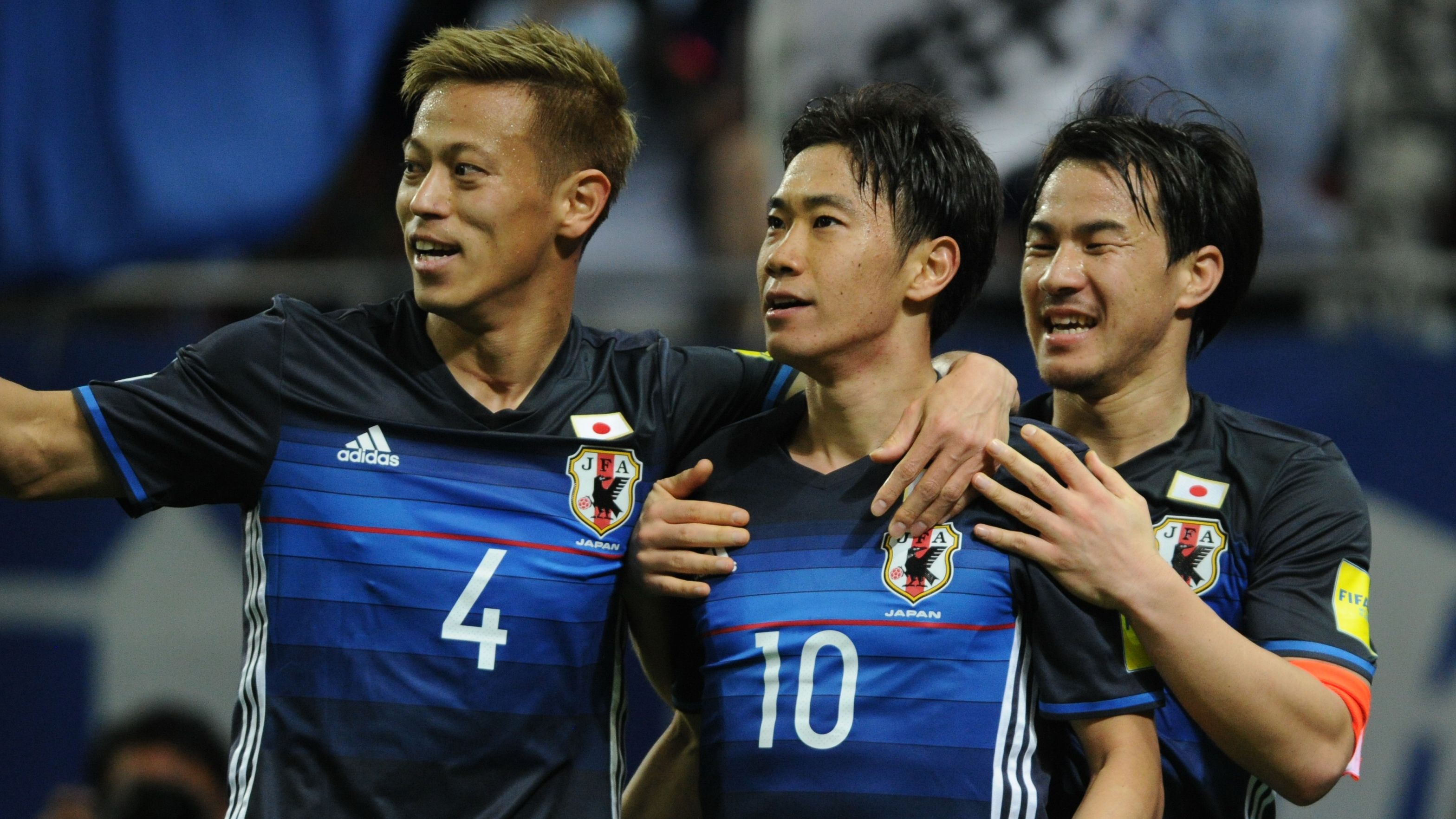 Keisuke Honda Shinji Kagawa Shinji Okazaki Japan