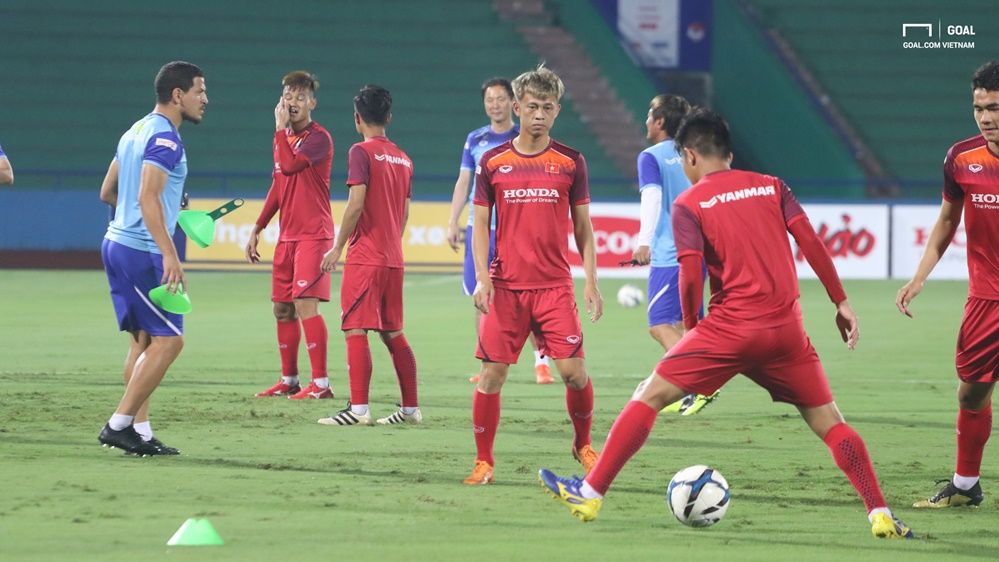 Tran Thanh Son U23 Vietnam Training Session at Viet Tri Stadium