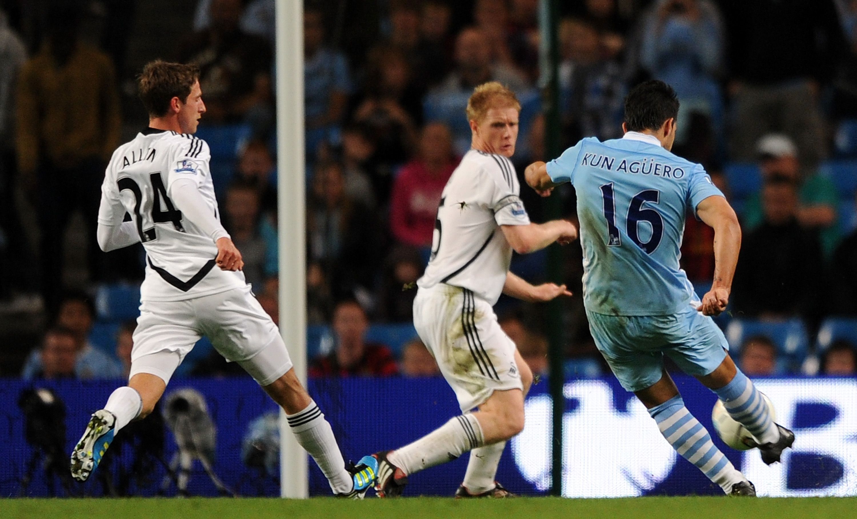 Sergio Aguero - Manchester City vs Swansea City 2011
