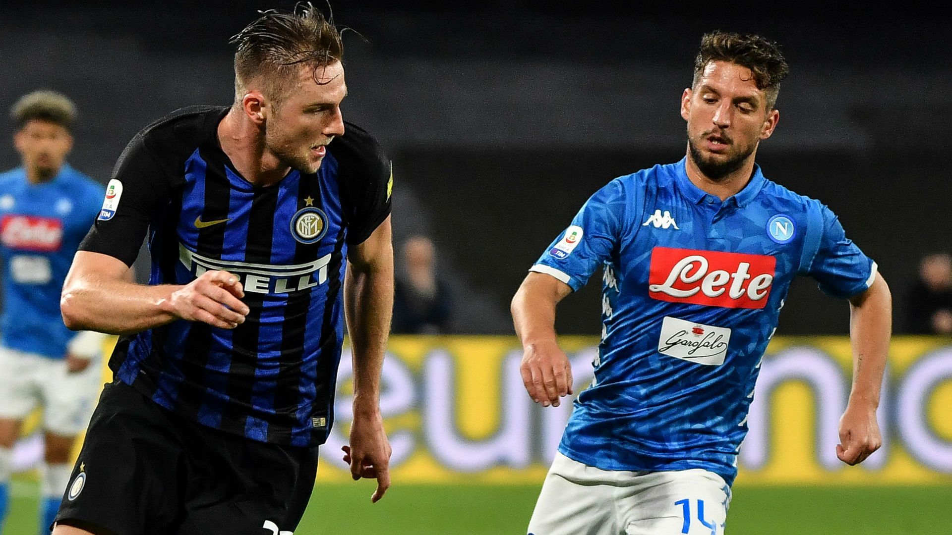 Dries Mertens Milan Skriniar Napoli Inter