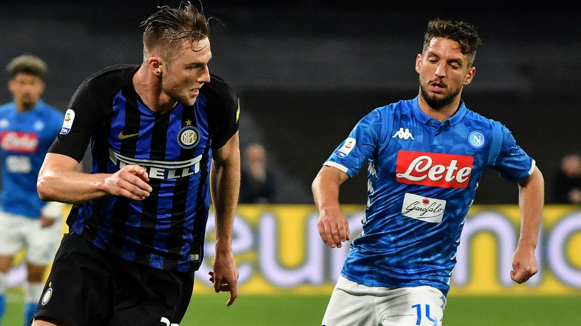 Dries Mertens Milan Skriniar Napoli Inter