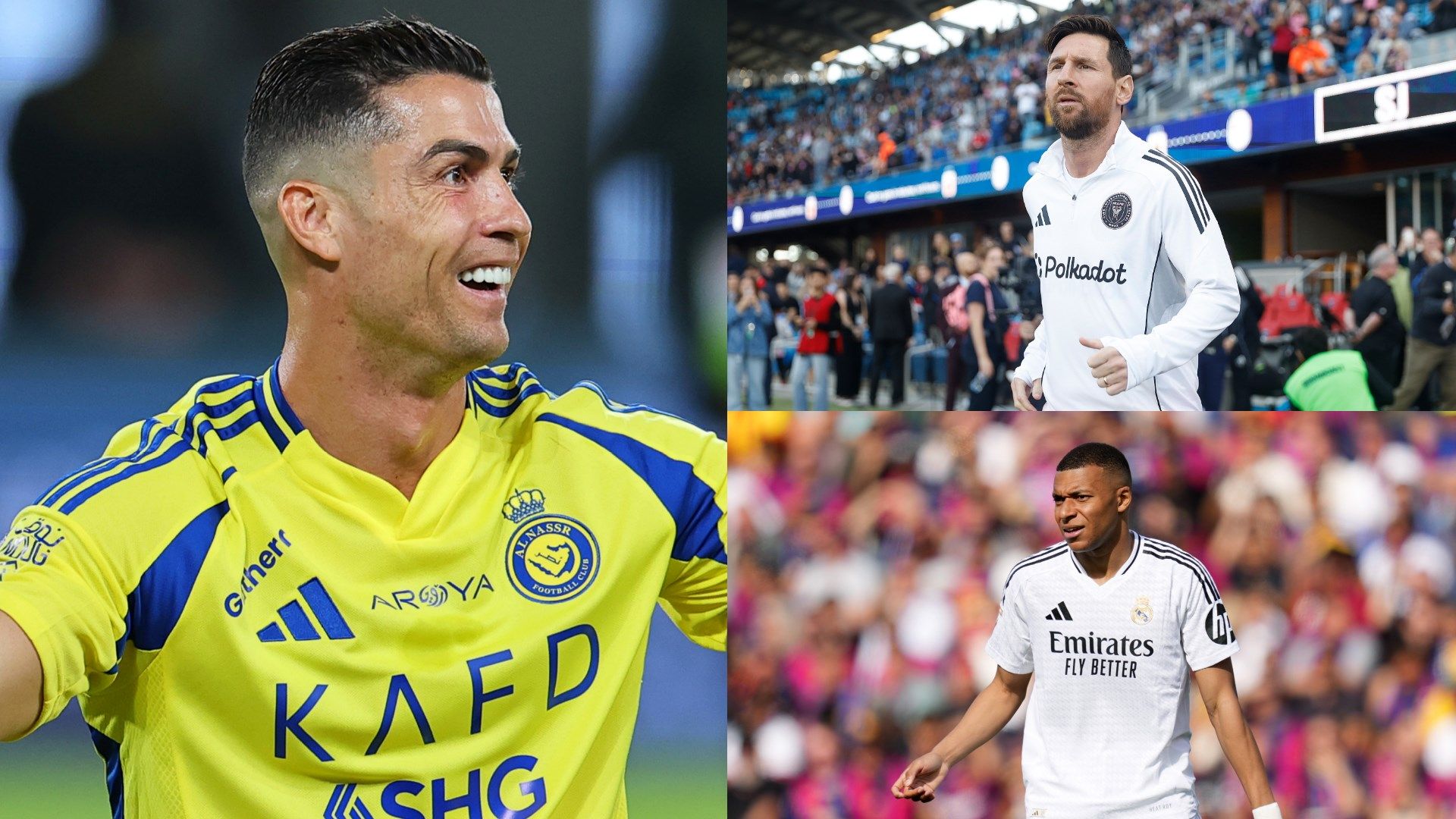 Cristiano Ronaldo Lionel Messi Kylian Mbappe