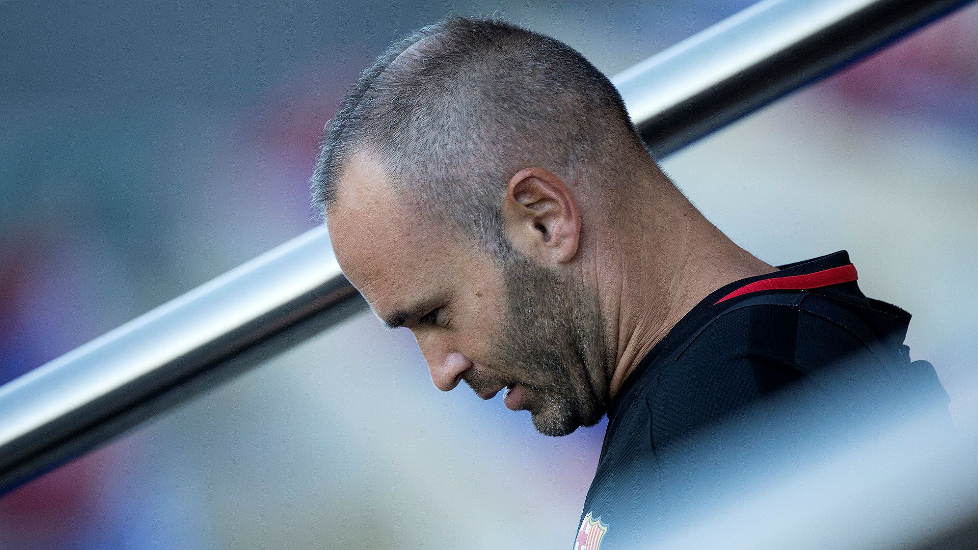 Andres Iniesta Barcelona training