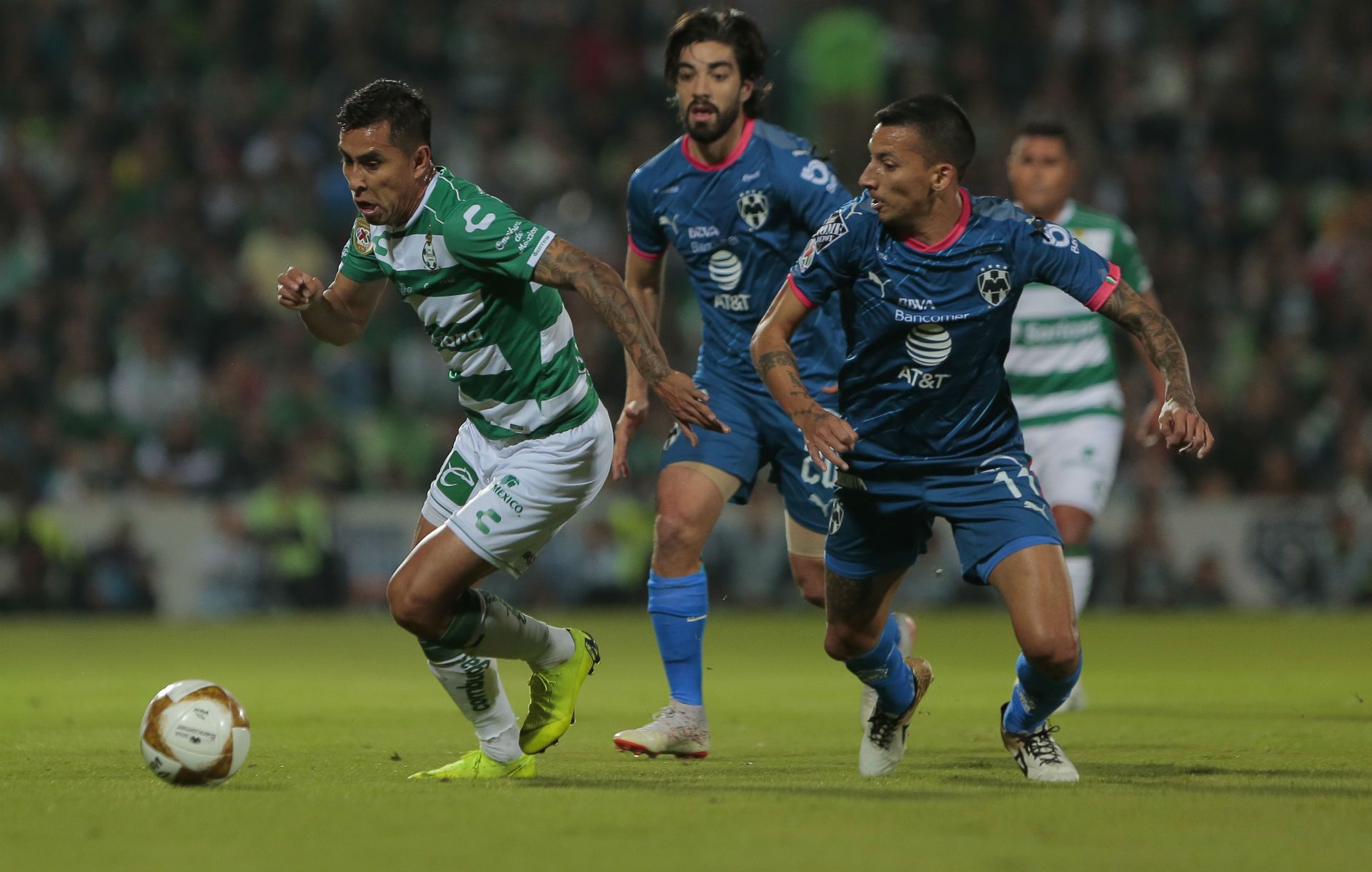 Santos Monterrey Leonel Vangioni Jesús Isijara