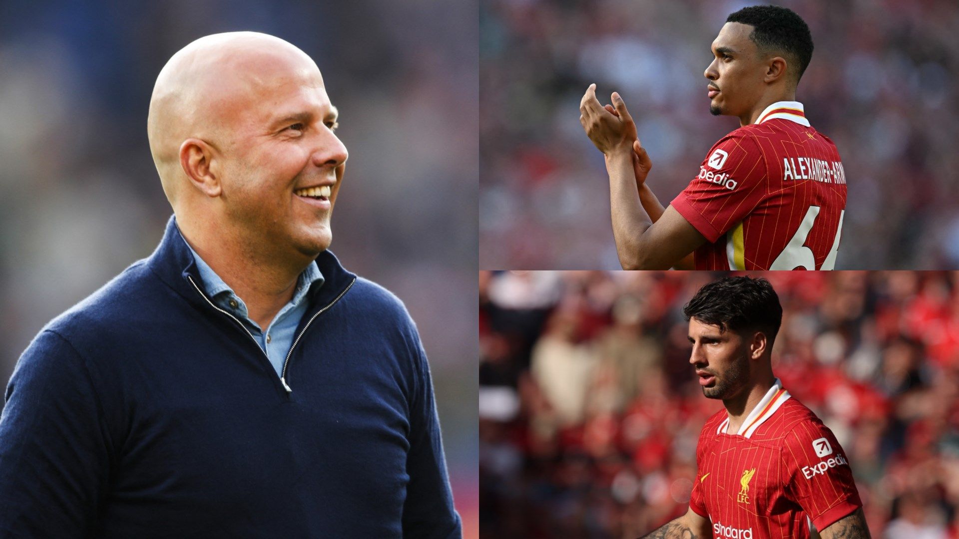 Arne Slot Liverpool line-up GFX