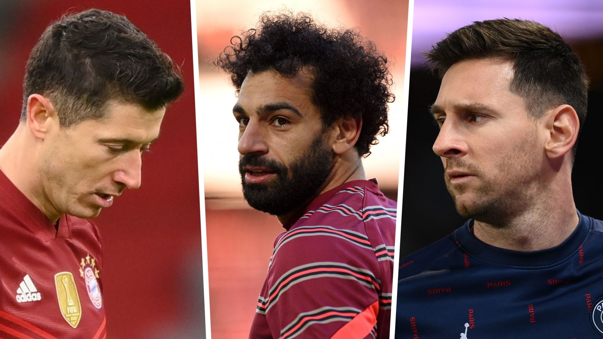 Lewandowski Salah Messi