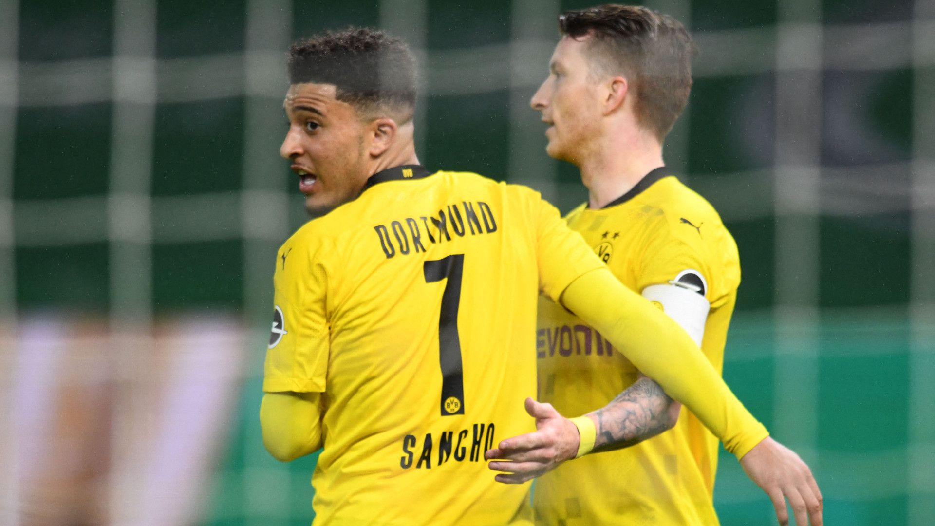 JADON SANCHO MARCO REUS BORUSSIA DORTMUND GERMAN CUP DFB POKAL 13052021