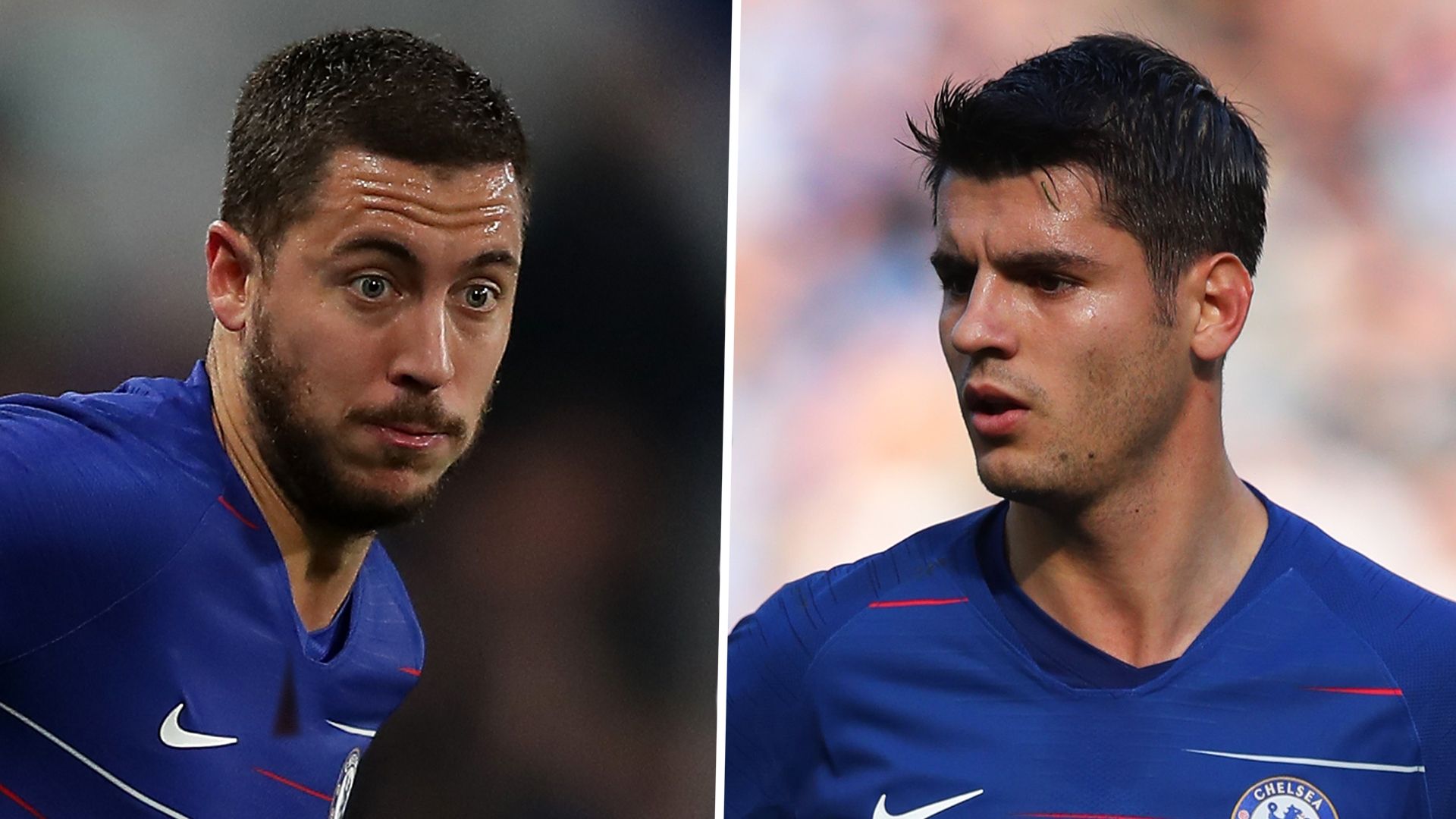 Eden Hazard, Alvaro Morata, Chelsea