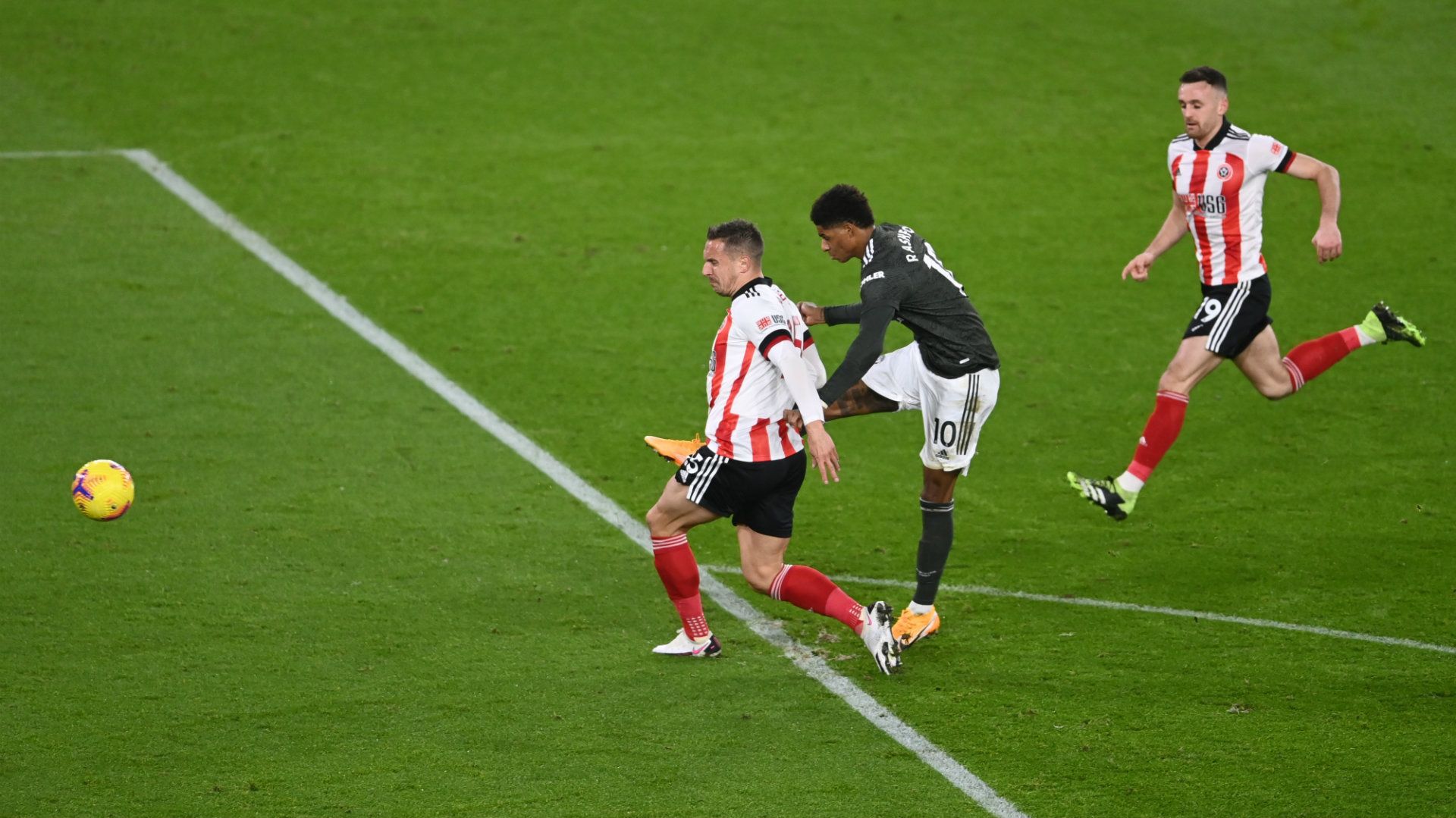 Marcus Rashford Sheffield United vs Manchester United Premier League 2020-21