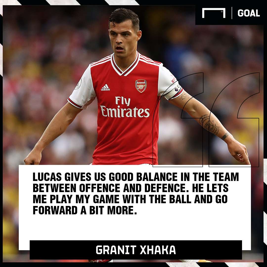 Granit Xhaka Lucas Torreira Arsenal PS