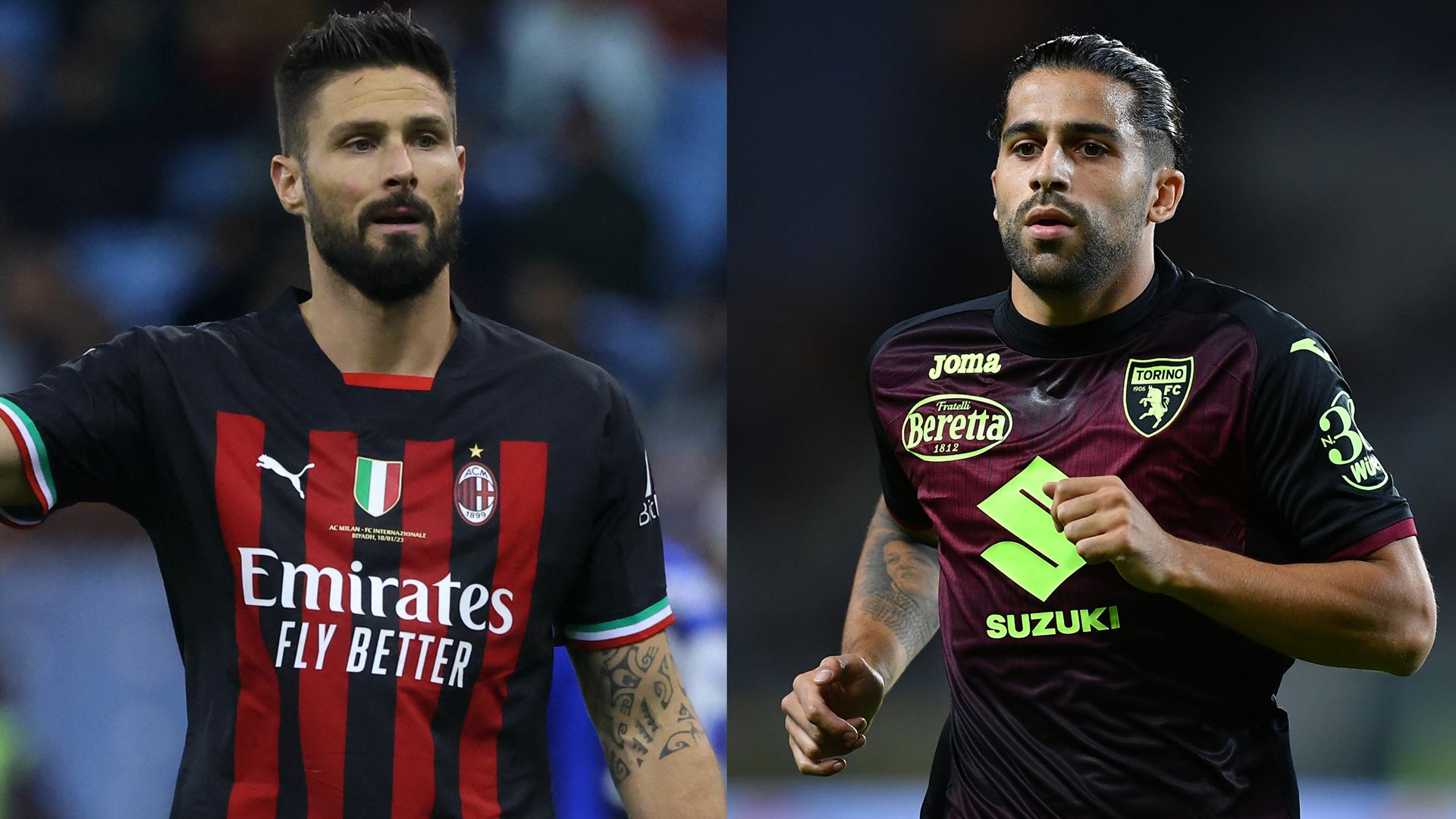 AC Milan Torino Giroud Rodriguez Serie A