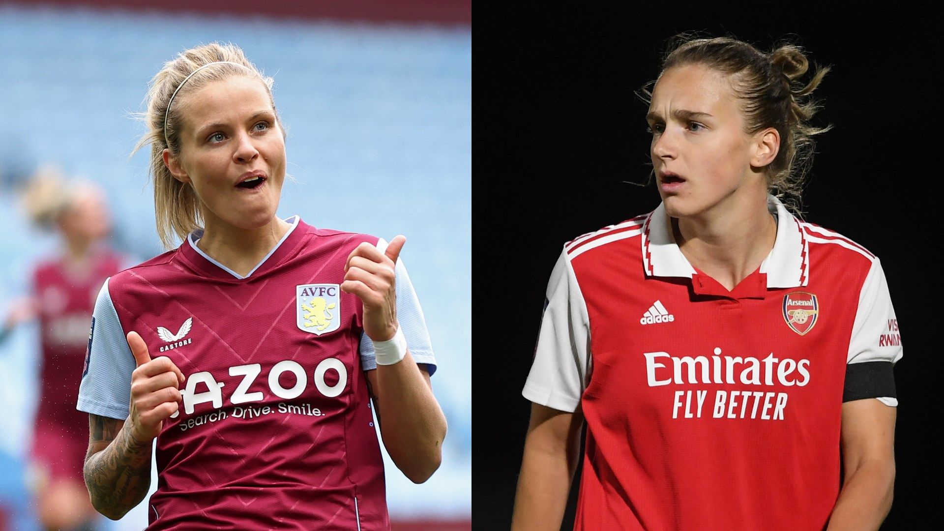 Rachel Daly Vivianne Miedema Aston Villa Arsenal split