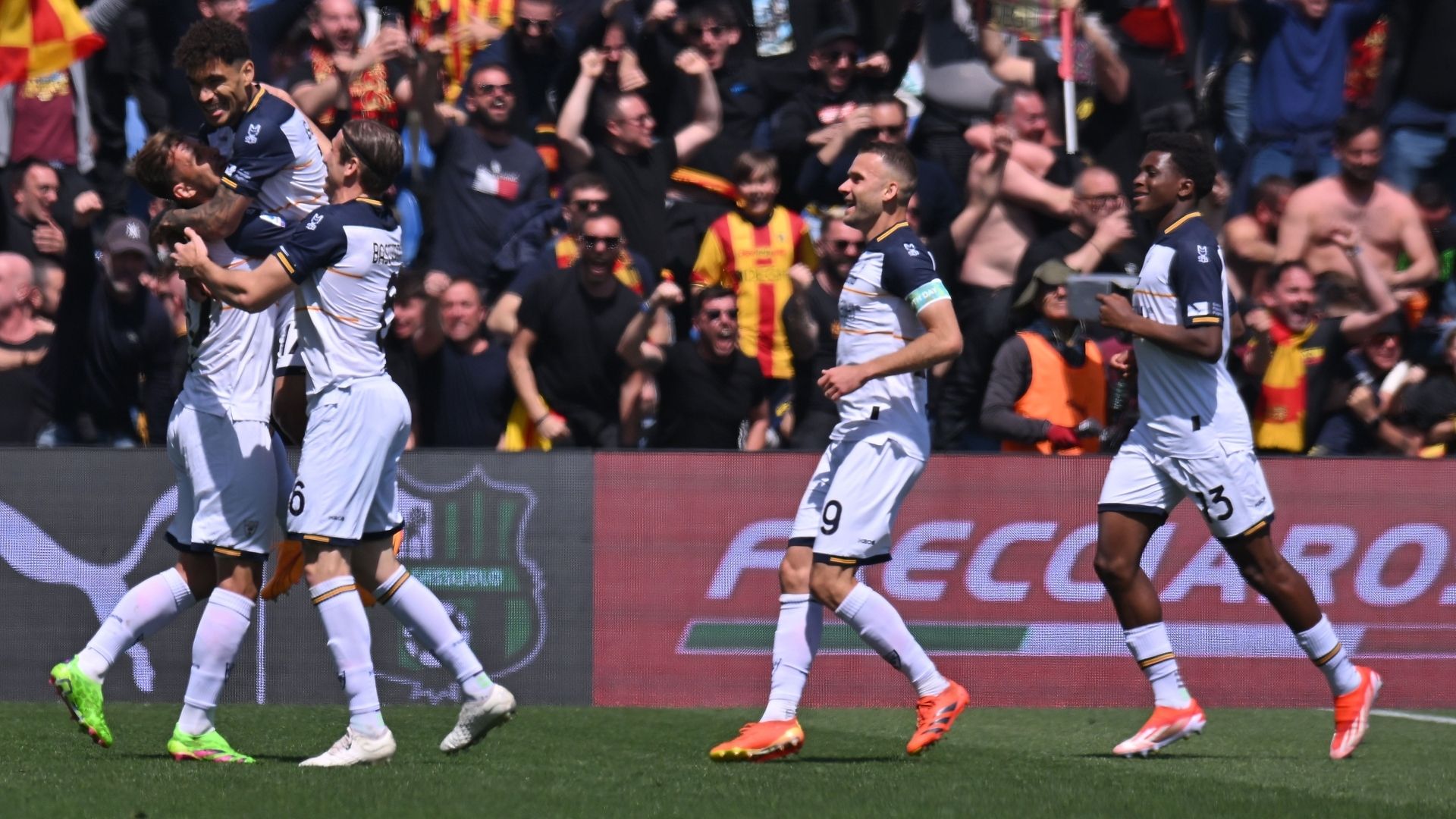 Lecce esultanza 2024