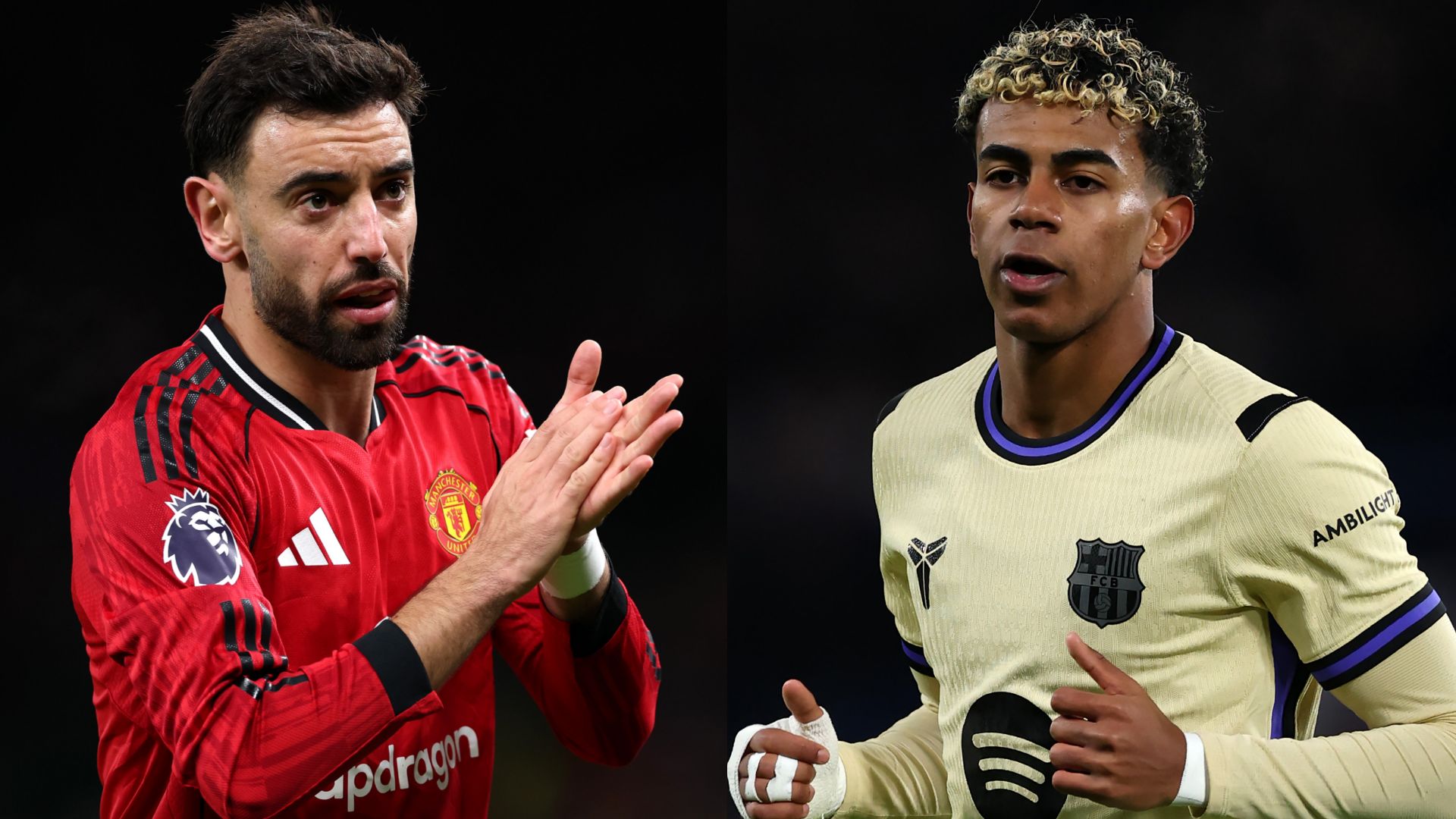 Bruno Fernandes Lamine Yamal Manchester United Barcelona 2025-26