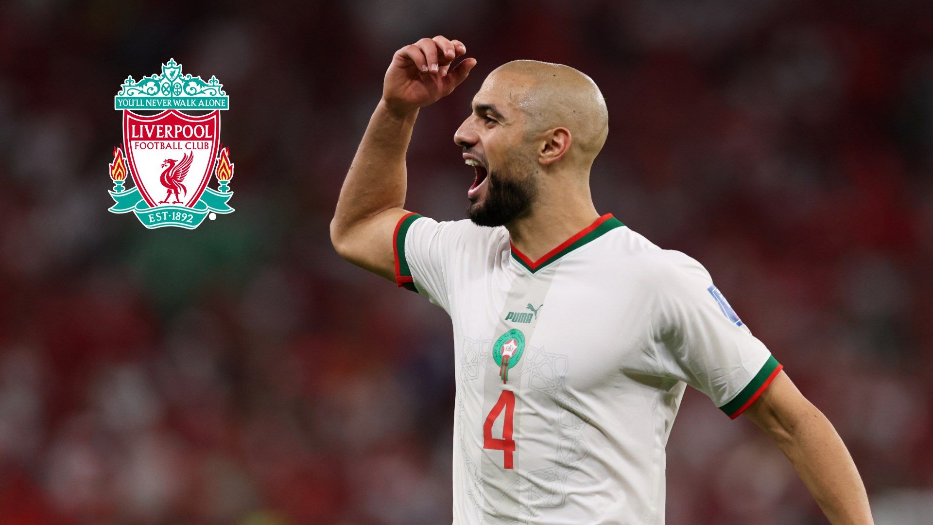 Sofyan Amrabat Morocco Liverpool Feature GFX