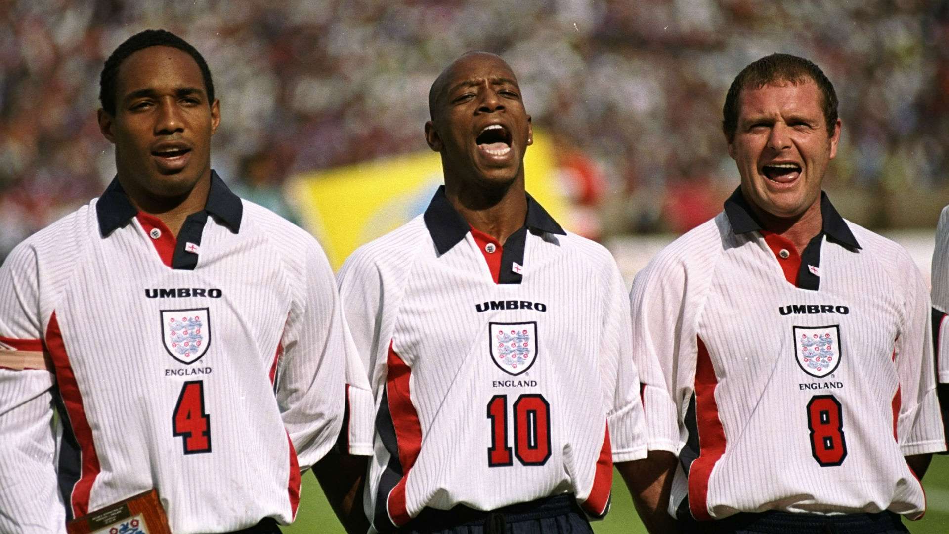 Paul Ince Ian Wright Paul Gascoigne England 1998