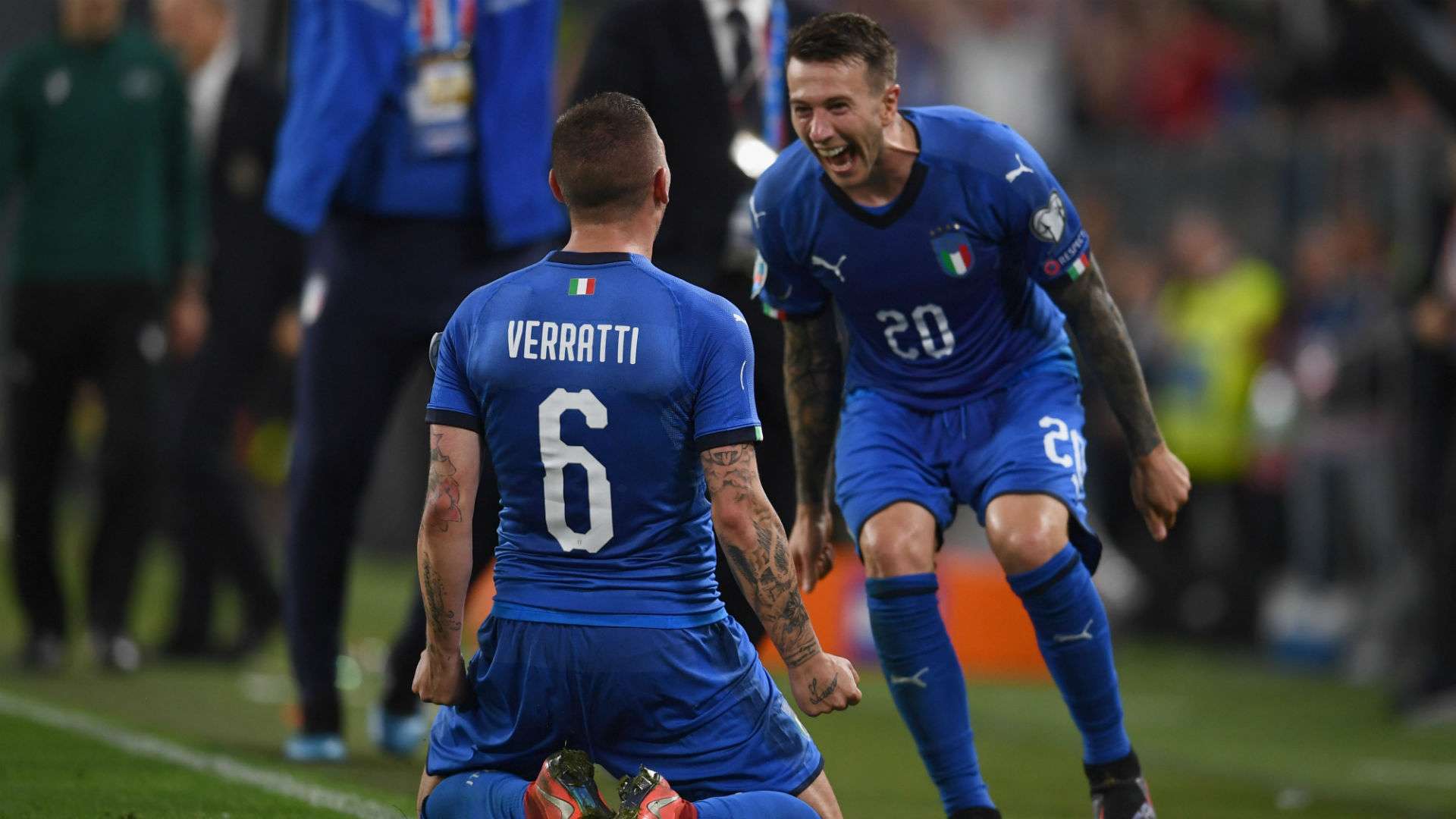 Marco Verratti Federico Bernardeschi Italy Bosnia Euro 2020