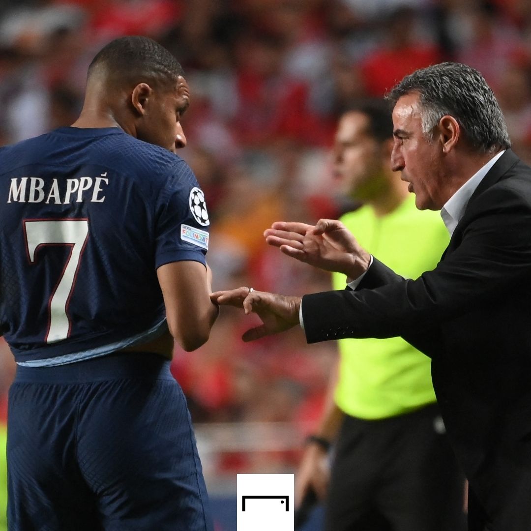 Kylian Mbappe Christophe Galtier PSG 2022-23 GFX