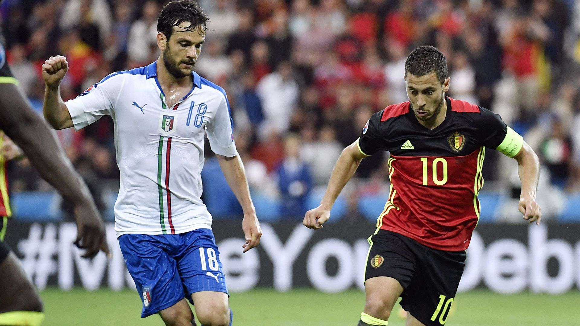 Parolo Hazard Belgium Italy Euro 2016
