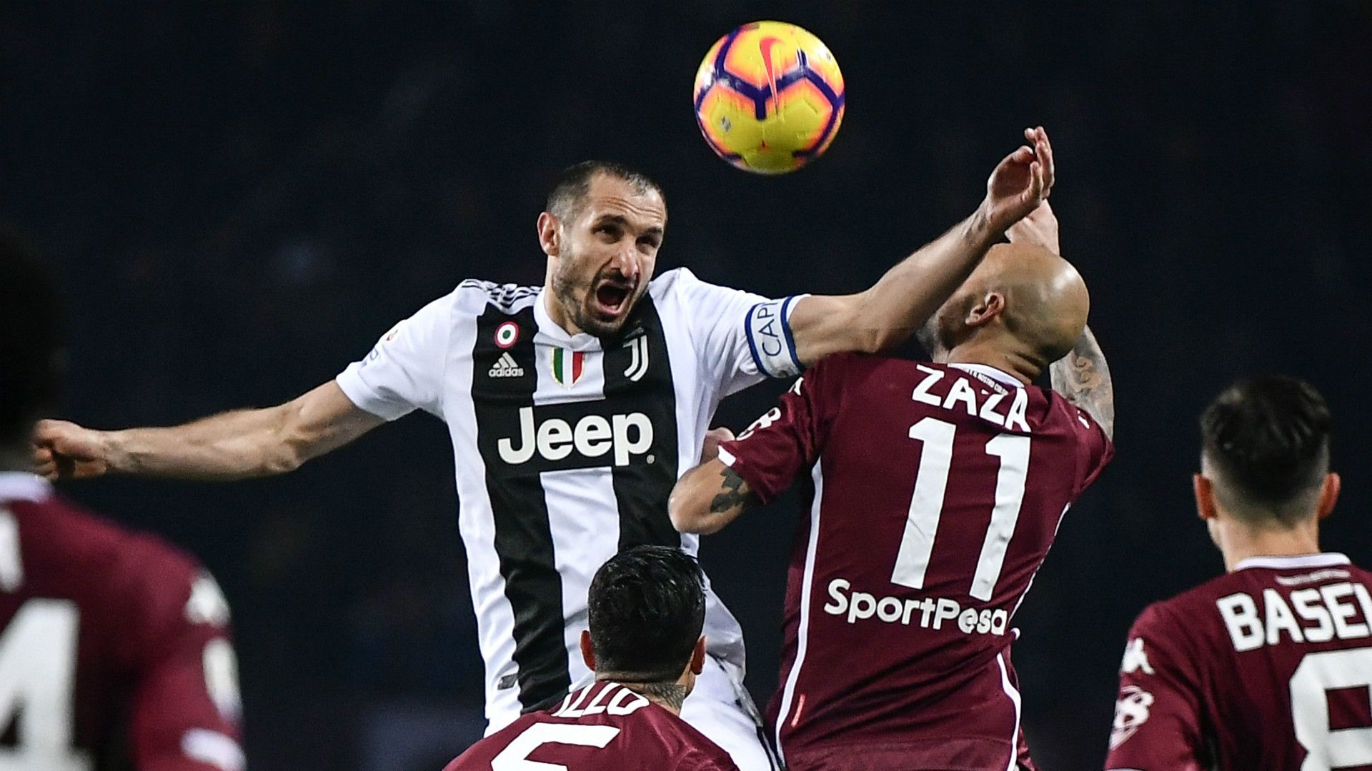 Giorgio Chiellini Simone Zaza Torino Juventus