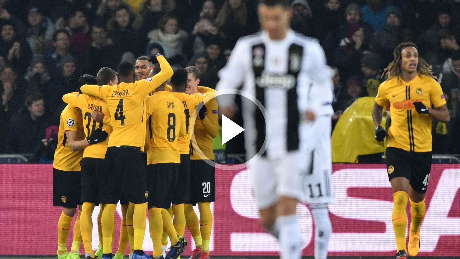 GFX Playbutton Bern Juventus Champions League 12122018