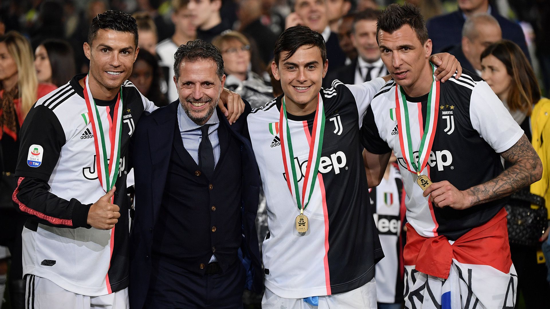 Cristiano Ronaldo Fabio Paratici Paulo Dybala Mario Mandzukic Juventus 2019