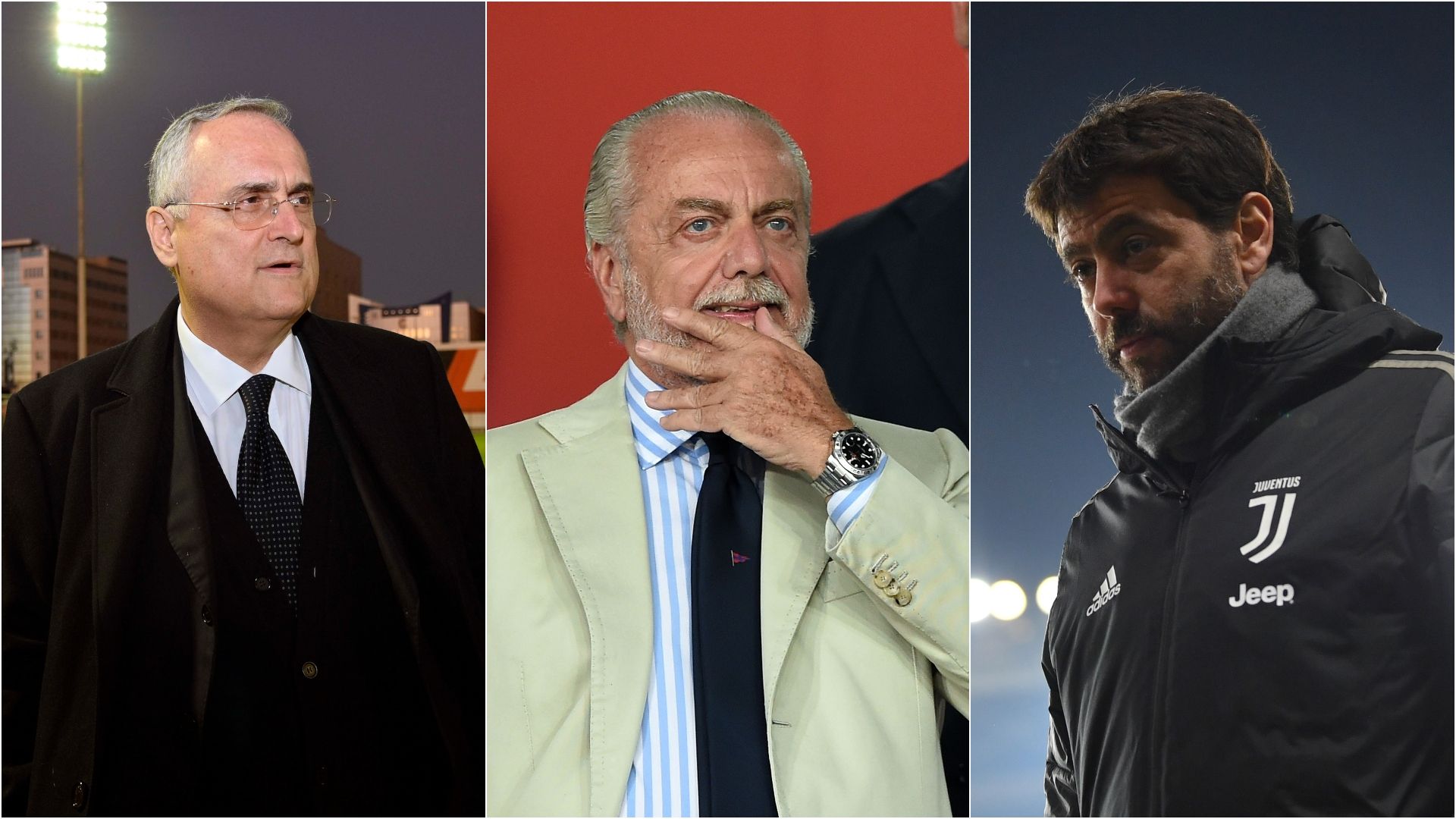 Lotito De Laurentiis Agnelli