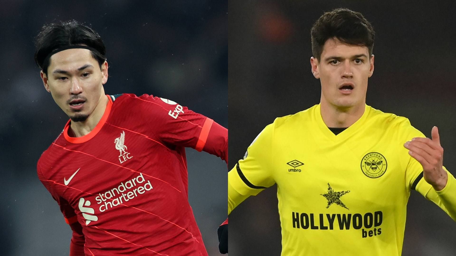 Takumi Minamino Liverpool Christian Norgaard Brentford