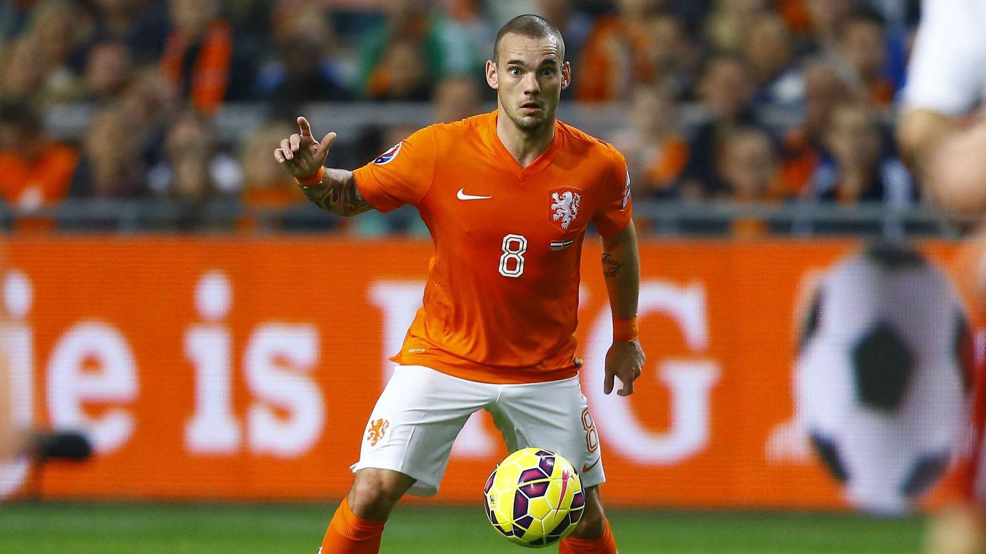Wesley Sneijder Netherlands Oranje Kazachstan EC Qualifier