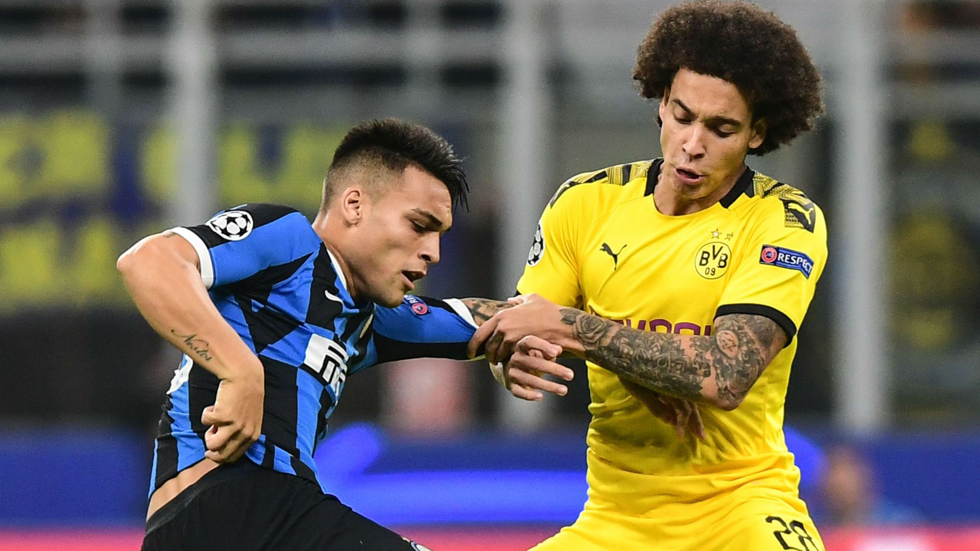 Lautaro Martinez Witsel Inter Borussia Dortmund Champions League