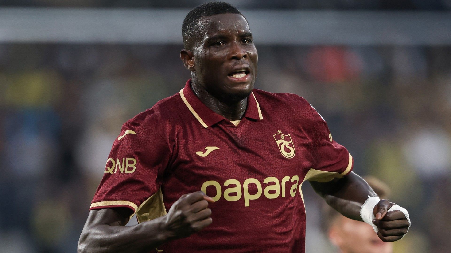 Paul Onuachu of Trabzonspor celebrates