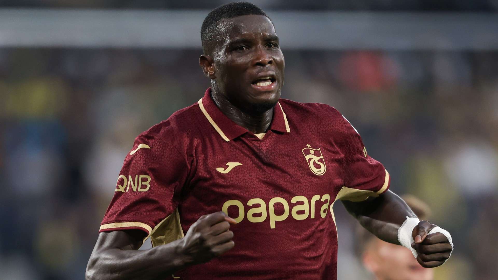 Paul Onuachu of Trabzonspor celebrates