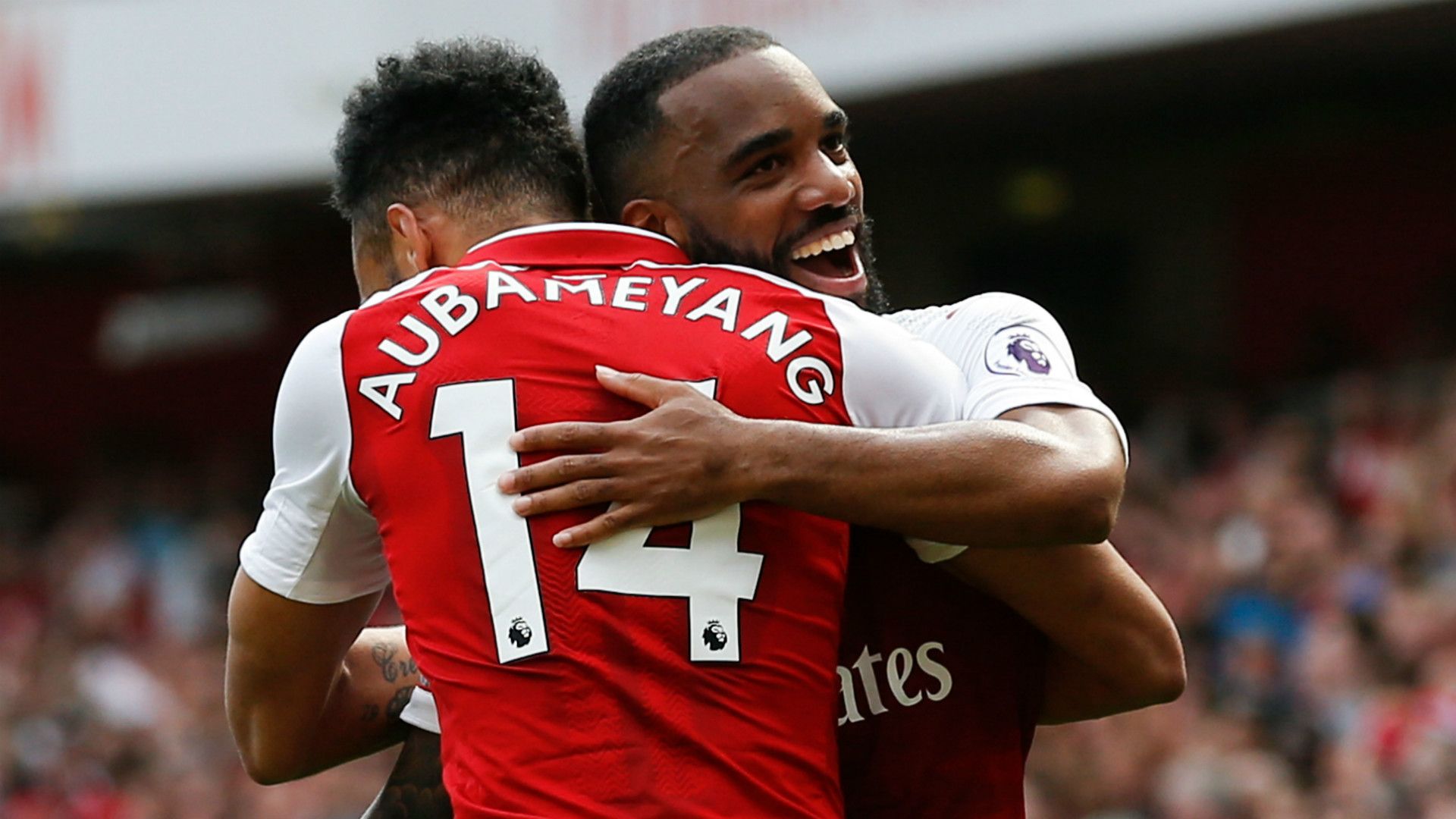 Alexandre Lacazette Pierre-Emerick Aubameyang Arsenal 2017-18