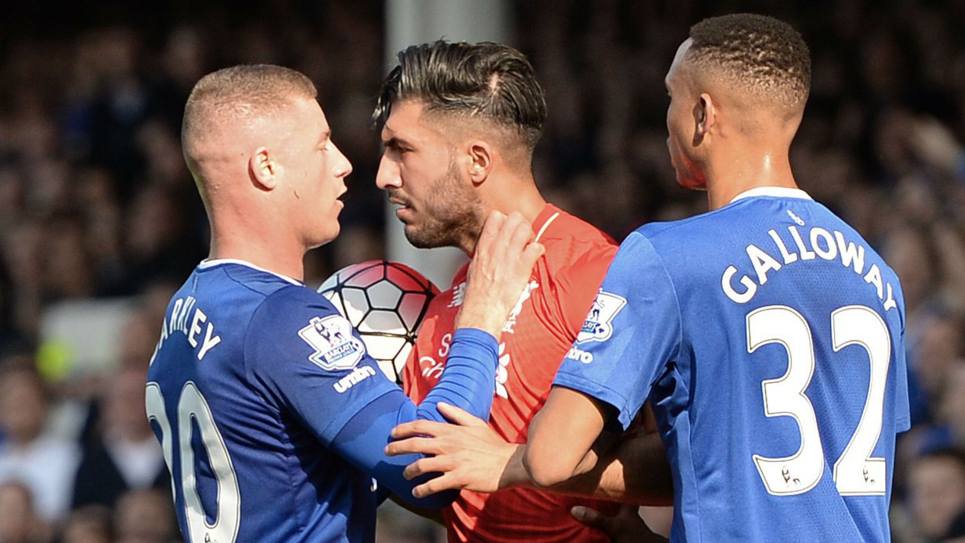 Ross Barkley Everton; Emre Can Liverpool
