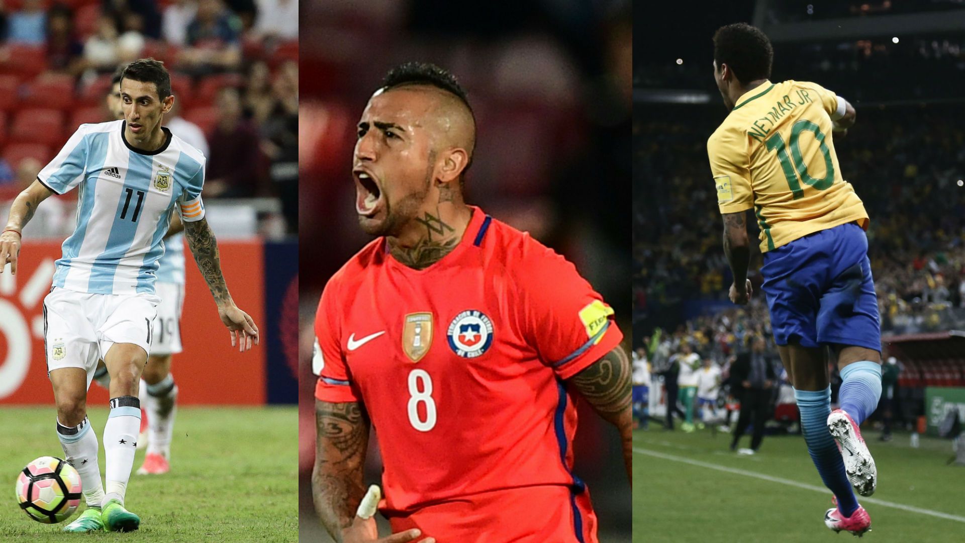 Di María-Vidal-Neymar