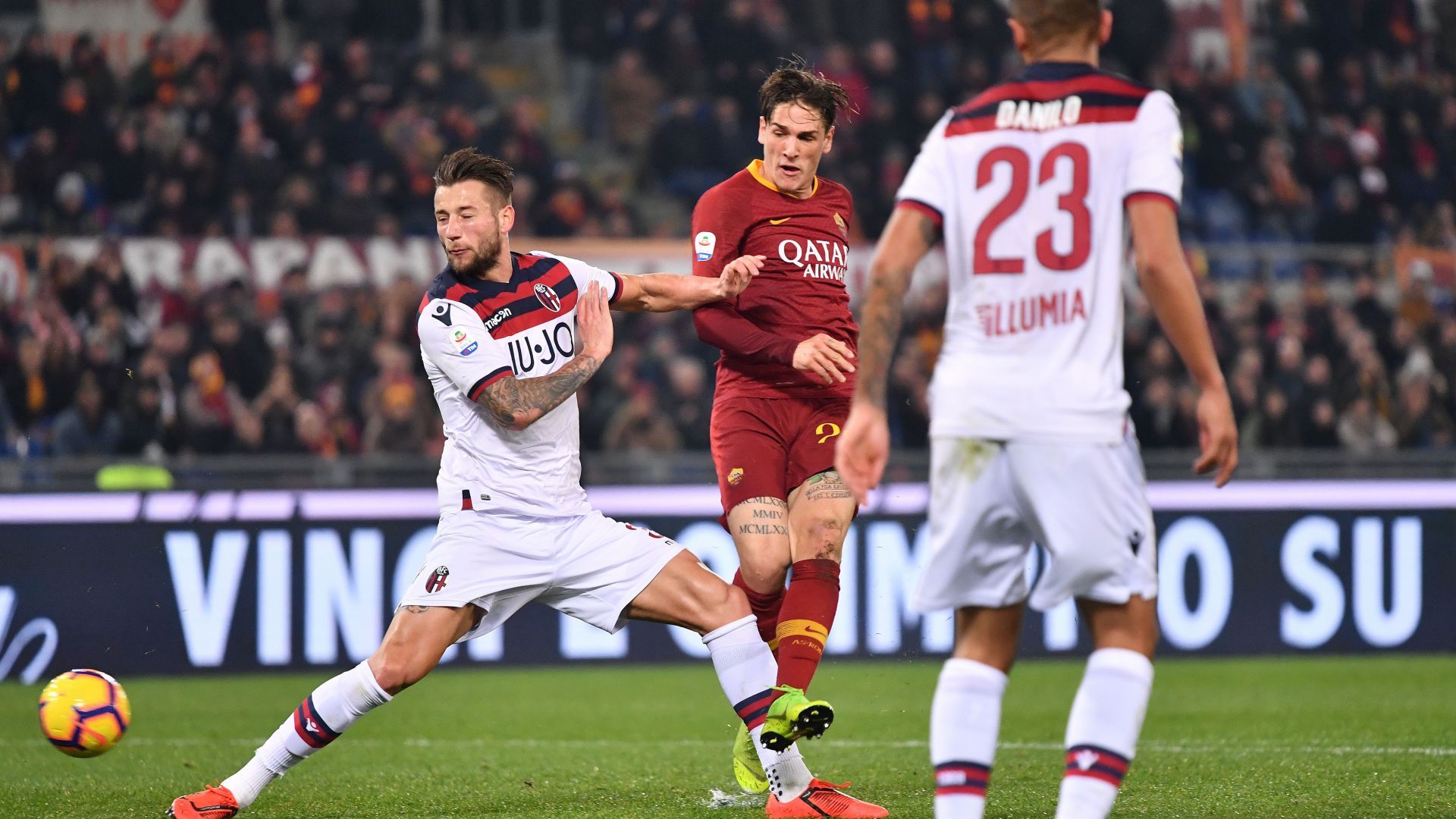 Nicolo Zaniolo Roma Bologna Serie A