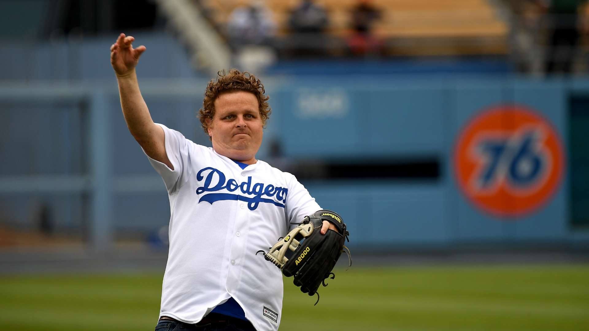 Pat Renna first pitch