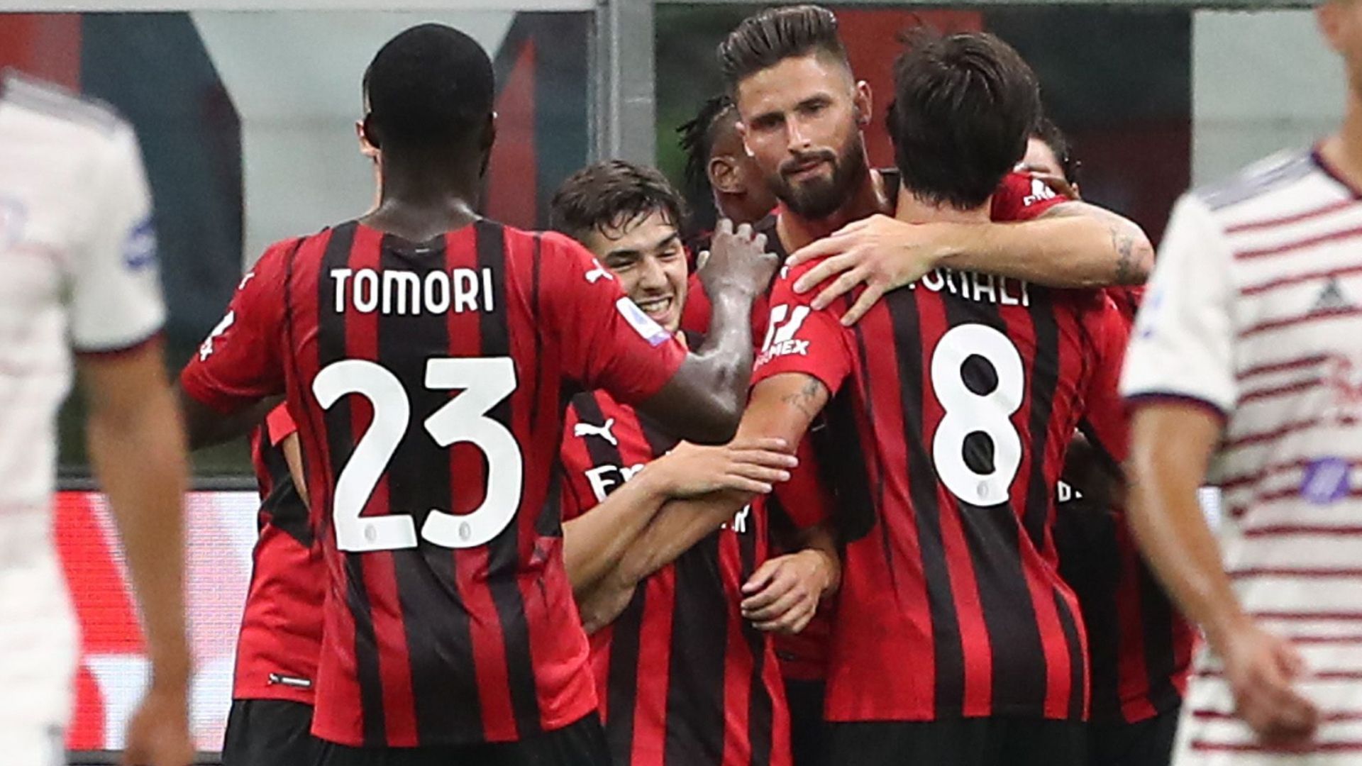 Milan celebrating Serie A