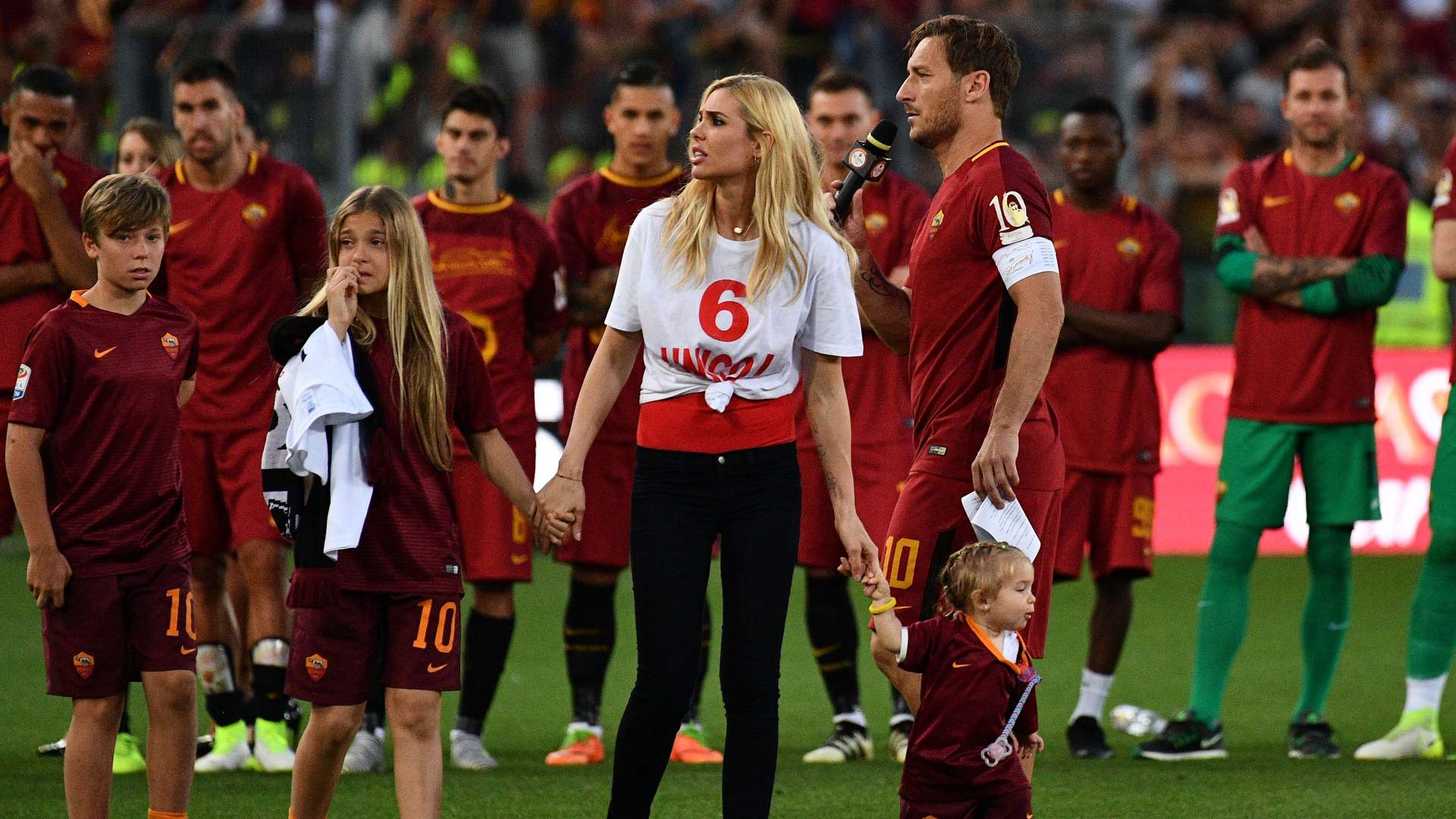 Francesco Totti Chanel Totti Ilary Blasi Roma