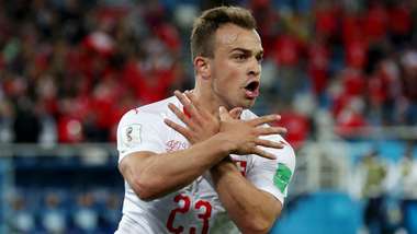 Xherdan Shaqiri Switzerland Serbia World Cup